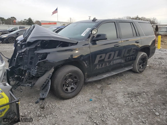 2020 Chevrolet Tahoe Commercial with VIN 1GNLCDEC2LR230788, listed as a Copart auction lot 89169945 with 0 mi miles and Salvage Title. Bid and sale history available at carsss.com. Image 1.