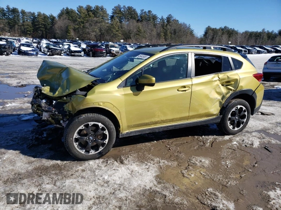 2023 Subaru Crosstrek Premium с VIN JF2GTACC9PG259073, выставлен на аукционе Copart как лот 46445065 с пробегом 27 228 миль миль и Списание • Salvage title. История ставок и продаж доступна на DreamBid. Изображение 1.