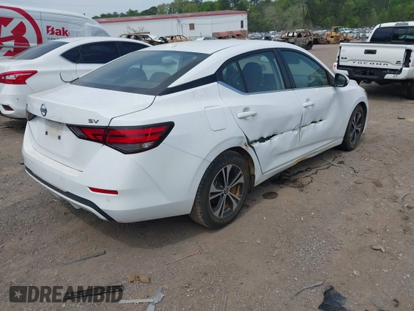 2021 Nissan Sentra SV with VIN 3N1AB8CV5MY247808, listed as a IAAI auction lot 42012583 with 58,585 mi miles and . Bid and sale history available at DreamBid. Image 4.