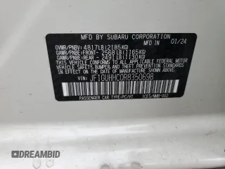 2024 Subaru Impreza RS with VIN JF1GUHHC0R8350698, listed as a Copart auction lot 69672104 with 1,805 mi miles and Salvage Title. Bid and sale history available at carsss.com. Image 12.