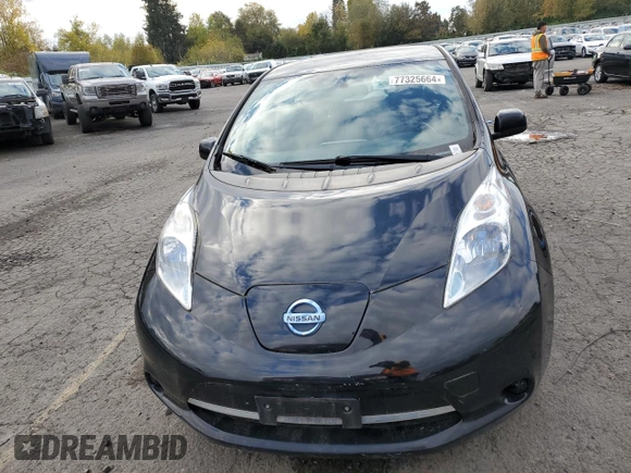 2013 Nissan LEAF SV with VIN 1N4AZ0CP5DC420043, listed as a Copart auction lot 77325664 with 72,963 mi miles and Clean title. Bid and sale history available at DreamBid. Image 5.