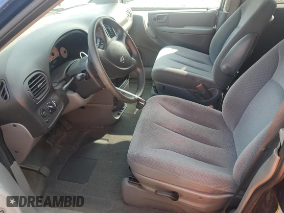 2005 Dodge Caravan SXT with VIN 1D4GP45R75B433581, listed as a Copart auction lot 66086095 with 98,096 mi miles and Salvage title. Bid and sale history available at DreamBid. Image 7.