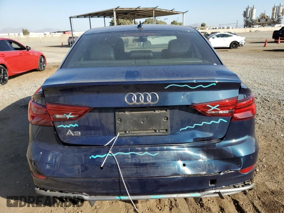2017 Audi A3 Sedan Premium Plus with VIN WAUGUGFF3H1038266, listed as a Copart auction lot 71200734 with 105,768 mi miles and Salvage Title. Bid and sale history available at carsss.com. Image 6.