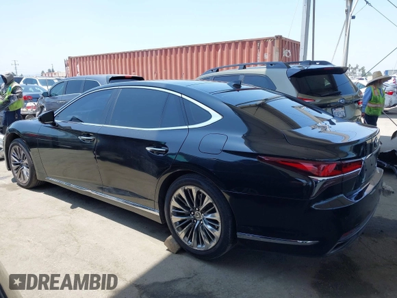 2019 Lexus LS 500 with VIN JTHC51FF6K5005658, listed as a IAAI auction lot 42593636 with 99,055 mi miles and . Bid and sale history available at DreamBid. Image 14.