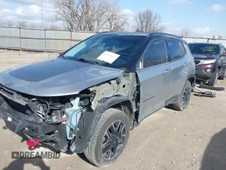 2018 Jeep Compass Trailhawk with VIN 3C4NJDDB6JT501744, listed as a IAAI auction lot 41727027 with 68,410 mi miles and . Bid and sale history available at carsss.com. Image 6.