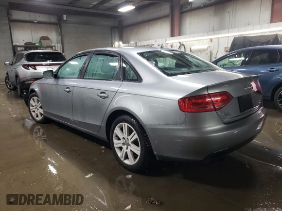 2011 Audi A4 Premium with VIN WAUBFAFL0BA082630, listed as a Copart auction lot 45688645 with 187,452 mi miles and Salvage Title. Bid and sale history available at carsss.com. Image 2.