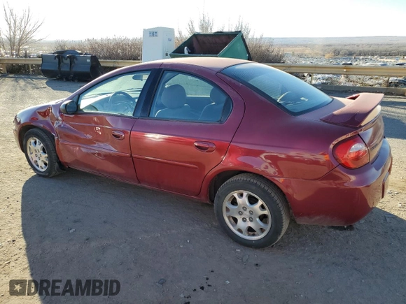 2004 Dodge Neon SXT with VIN 1B3ES56C34D542451, listed as a Copart auction lot 87085194 with 63,105 mi miles and Salvage Title. Bid and sale history available at carsss.com. Image 2.