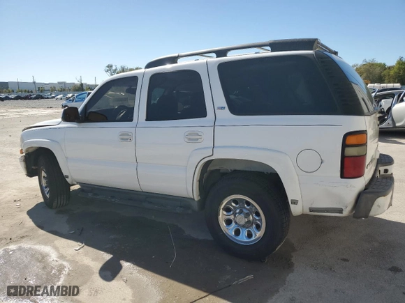 2005 Chevrolet Tahoe Z71 with VIN 1GNEK13T15R128902, listed as a Copart auction lot 48182825 with 203,800 mi miles and Salvage Title. Bid and sale history available at carsss.com. Image 2.