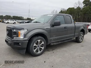 2019 Ford F-150 XL with VIN 1FTEX1CP9KKC18168, listed as a Copart auction lot 43907045 with 28,450 mi miles and Salvage title. Bid and sale history available at DreamBid. Image 1.