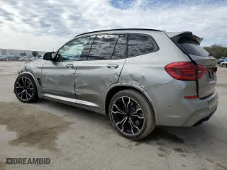2020 BMW X3 M Competition with VIN 5YMTS0C0XLLA58035, listed as a Copart auction lot 42743124 with 47,680 mi miles. Bid and sale history available at carsss.com. Image 2.