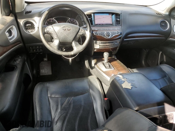 2013 Infiniti JX35 with VIN 5N1AL0MN8DC312021, listed as a Copart auction lot 77219714 with 137,841 mi miles and Salvage Title. Bid and sale history available at carsss.com. Image 8.