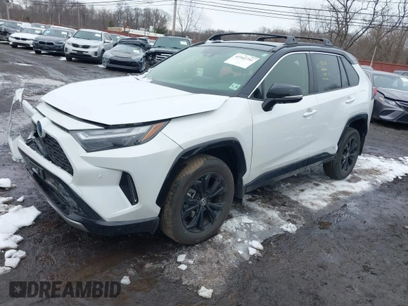2024 Toyota RAV4 Hybrid XSE with VIN JTME6RFV2RD560488, listed as a IAAI auction lot 41542751 with 9,402 mi miles and . Bid and sale history available at carsss.com. Image 2.