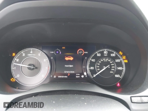 2019 Acura RDX with VIN 5J8TC2H34KL043662, listed as a IAAI auction lot 42031954 with 58,420 mi miles. Bid and sale history available at carsss.com. Image 7.