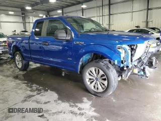 2017 Ford F-150 XL z VIN 1FTEX1EP5HFA26020, wystawiony jako Copart lot #57785615 z przebiegiem 136 814 mil mil oraz Szkoda całkowita • Salvage title. Historia ofert i sprzedaży dostępna na DreamBid. Obrazek 4.