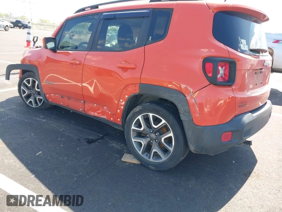 2017 Jeep Renegade Latitude z VIN ZACCJABB4HPG33377, wystawiony jako IAAI lot #41967663 z przebiegiem 141 201 mil mil oraz . Historia ofert i sprzedaży dostępna na DreamBid. Obrazek 3.