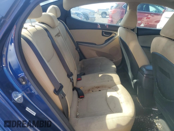 2013 Hyundai Elantra Limited with VIN KMHDH4AE7DU501778, listed as a Copart auction lot 52764415 with 109,971 mi miles and Salvage Title. Bid and sale history available at DreamBid. Image 10.