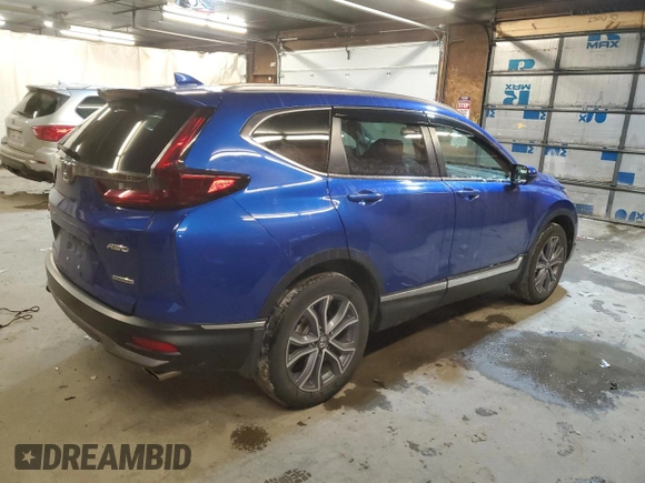 2020 Honda CR-V Touring with VIN 7FARW2H9XLE007939, listed as a Copart auction lot 39896733 with 22,465 mi miles. Bid and sale history available at carsss.com. Image 3.