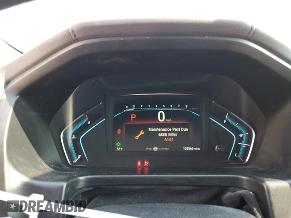 2020 Honda Odyssey EX with VIN 5FNRL6H56LB062770, listed as a Copart auction lot 43761435 with 103,566 mi miles and Salvage Title. Bid and sale history available at DreamBid. Image 9.