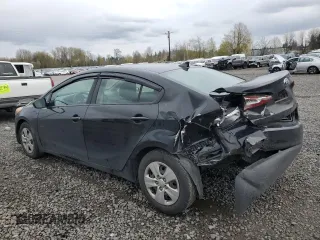 2016 Kia Forte LX with VIN KNAFK4A68G5577013, listed as a Copart auction lot 50784435 with 103,742 mi miles and Salvage Title. Bid and sale history available at carsss.com. Image 2.