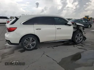 2017 Acura MDX Technology with VIN 5FRYD3H55HB006252, listed as a Copart auction lot 58595065 with 159,857 mi miles and Salvage title. Bid and sale history available at DreamBid. Image 3.