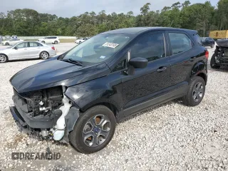 2021 Ford EcoSport S with VIN MAJ3S2FE4MC409392, listed as a Copart auction lot 51243195 with 57,652 mi miles and Salvage Title. Bid and sale history available at DreamBid. Image 1.