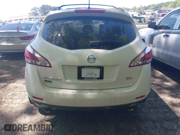 2014 Nissan Murano SL with VIN JN8AZ1MUXEW413162, listed as a IAAI auction lot 42036782 with 87,780 mi miles and . Bid and sale history available at carsss.com. Image 16.