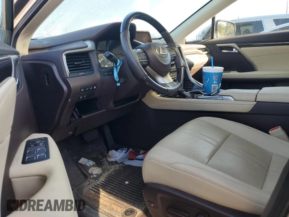 2017 Lexus RX with VIN 2T2BGMCA8HC017531, listed as a Copart auction lot 75051144 with 51,648 mi miles and Salvage Title. Bid and sale history available at carsss.com. Image 8.