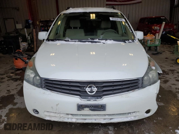 2007 Nissan Quest S with VIN 5N1BV28U27N111137, listed as a Copart auction lot 45334165 with 91,601 mi miles and Non Repairable. Bid and sale history available at carsss.com. Image 5.