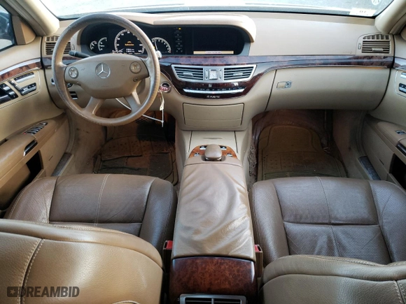 2007 Mercedes-Benz S-Class 5.5L V8 with VIN WDDNG86X27A095627, listed as a Copart auction lot 42142825 with 110,314 mi miles and Clean Title. Bid and sale history available at carsss.com. Image 8.