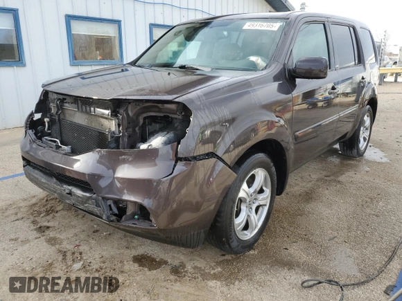 2015 Honda Pilot EX-L with VIN 5FNYF4H57FB010897, listed as a Copart auction lot 49316705 with 186,811 mi miles and Salvage Title. Bid and sale history available at carsss.com. Image 1.