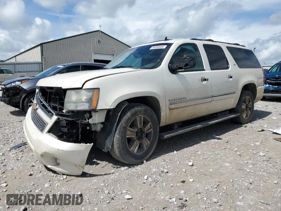 2010 Chevrolet Suburban LTZ with VIN 1GNUKKE33AR172523, listed as a Copart auction lot 54595654 with 228,705 mi miles and Salvage Title. Bid and sale history available at carsss.com. Image 1.