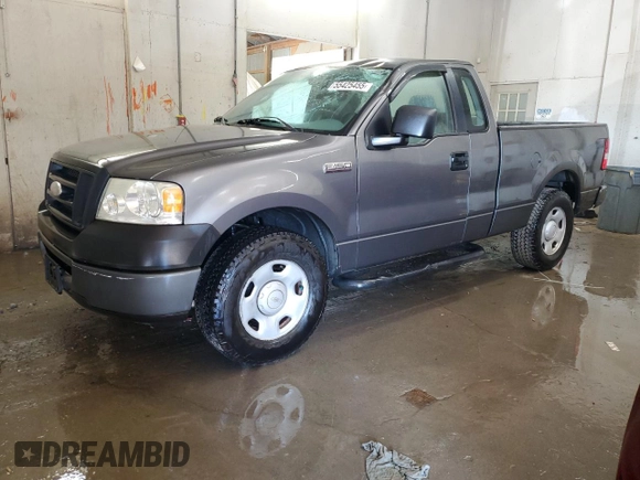 2006 Ford F-150 XL with VIN 1FTRF12276NB44392, listed as a Copart auction lot 55425455 with 80,144 mi miles and Salvage title. Bid and sale history available at DreamBid. Image 1.