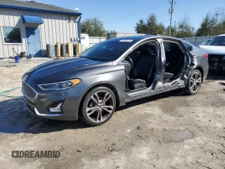 2020 Ford Fusion Titanium with VIN 3FA6P0D91LR152197, listed as a Copart auction lot 45583015 with 91,614 mi miles and Non repairable. Bid and sale history available at DreamBid. Image 1.
