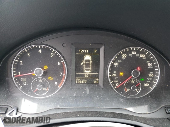 2012 Volkswagen Eos Lux with VIN WVWFW7AH6CV005880, listed as a Copart auction lot 82214934 with 149,477 mi miles and Salvage Title. Bid and sale history available at DreamBid. Image 9.