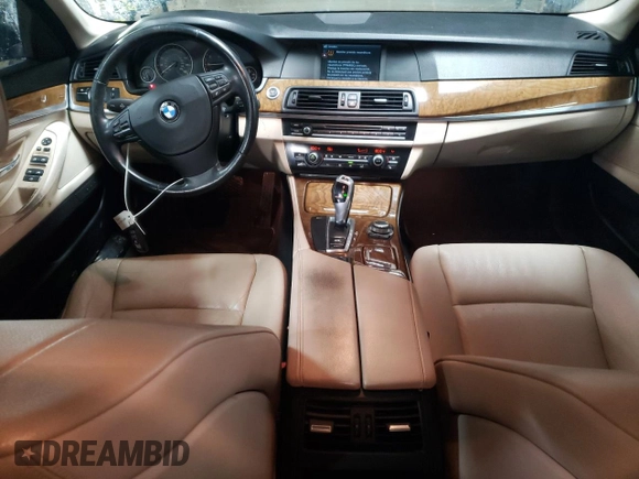 2011 BMW 5 Series 528i with VIN WBAFR1C54BC673353, listed as a Copart auction lot 48956775 with 115,359 mi miles and Salvage Title. Bid and sale history available at carsss.com. Image 8.