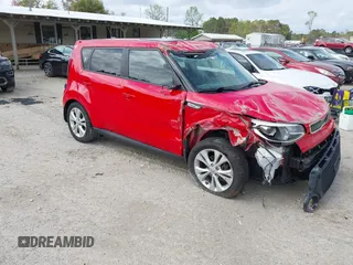 2016 Kia Soul + with VIN KNDJP3A58G7855834, listed as a IAAI auction lot 41894834 with 121,980 mi miles. Bid and sale history available at carsss.com. Image 1.