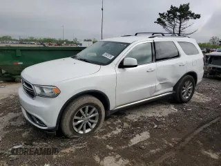 2018 Dodge Durango SXT z VIN 1C4RDJAG9JC372658, wystawiony jako Copart lot #55929755 z przebiegiem 89 718 mil mil oraz Czysty tytuł • Clean title. Historia ofert i sprzedaży dostępna na DreamBid. Obrazek 1.