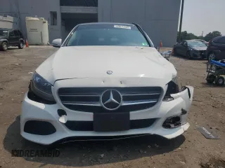 2017 Mercedes-Benz C 300 with VIN 55SWF4KB2HU220007, listed as a Copart auction lot 60615465 with 50,630 mi miles and Salvage title. Bid and sale history available at DreamBid. Image 5.