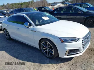 2018 Audi S5 Sportback Prestige z VIN WAUC4CF54JA006284, wystawiony jako IAAI lot #41521776 z przebiegiem 55 888 mil mil oraz . Historia ofert i sprzedaży dostępna na DreamBid. Obrazek 1.