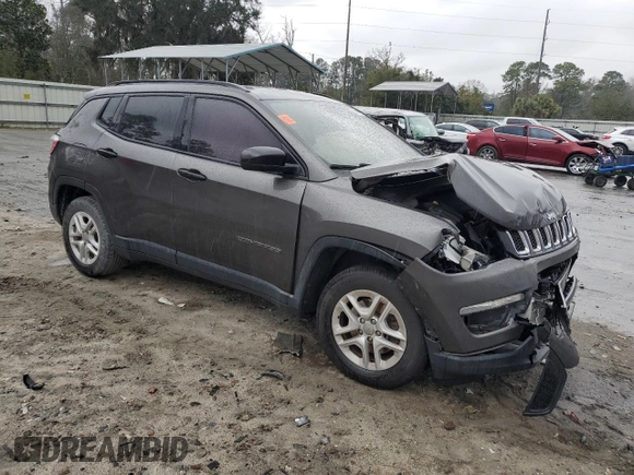 2018 Jeep Compass Sport with VIN 3C4NJCAB5JT122894, listed as a Copart auction lot 45840725 with 138,815 mi miles and Salvage Title. Bid and sale history available at carsss.com. Image 4.