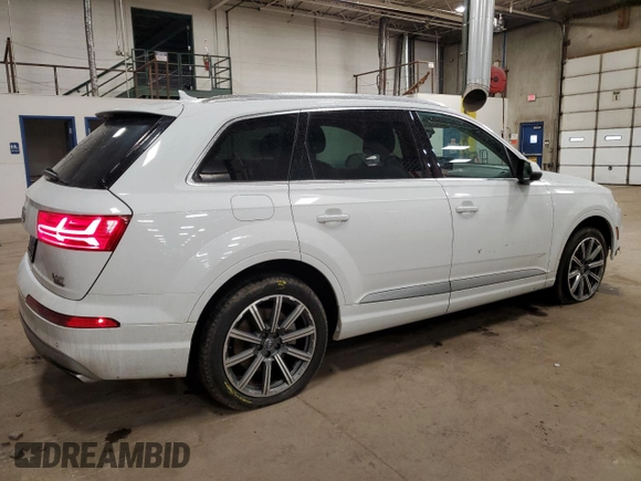 2018 Audi Q7 Premium Plus with VIN WA1LAAF71JD015468, listed as a Copart auction lot 46852095 with 126,637 mi miles and Non repairable. Bid and sale history available at DreamBid. Image 3.