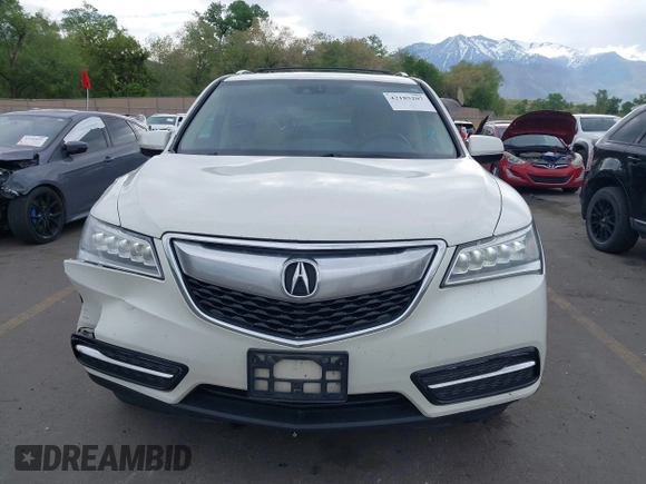 2014 Acura MDX Technology with VIN 5FRYD4H41EB015622, listed as a IAAI auction lot 42185207 with 117,532 mi miles and . Bid and sale history available at DreamBid. Image 12.