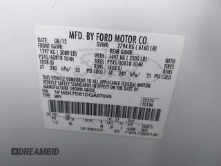 2013 Ford Explorer XLT with VIN 1FM5K7D81DGA97095, listed as a IAAI auction lot 42003091 with 143,148 mi miles. Bid and sale history available at carsss.com. Image 9.