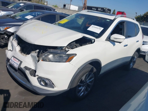 2015 Nissan Rogue SV with VIN 5N1AT2MVXFC758900, listed as a IAAI auction lot 41999538 with 104,478 mi miles and . Bid and sale history available at carsss.com. Image 18.