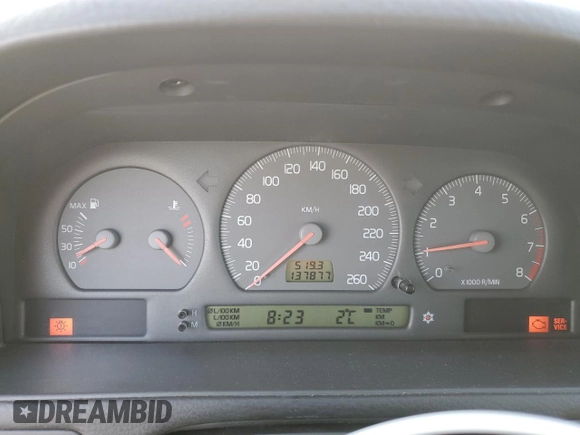 2000 Volvo S70 с VIN YV1LS61J6Y2649619, выставлен на аукционе Copart как лот 48540175 с пробегом 137 877 миль миль и Списание • Salvage title. История ставок и продаж доступна на DreamBid. Изображение 9.