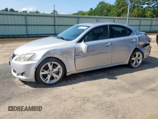 2010 Lexus IS 250 z VIN JTHBF5C24A5110800, wystawiony jako Copart lot #59624175 z przebiegiem 105 036 mil mil oraz Czysty tytuł • Clean title. Historia ofert i sprzedaży dostępna na DreamBid. Obrazek 1.