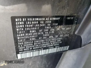2014 Volkswagen Tiguan SEL with VIN WVGBV3AX2EW541476, listed as a Copart auction lot 64817795 with 158,032 mi miles and Salvage title. Bid and sale history available at DreamBid. Image 14.