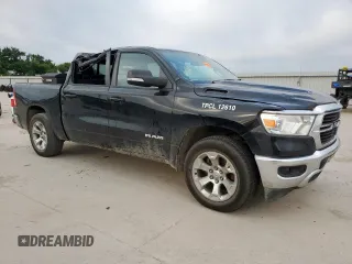 2021 Ram 1500 Lone Star with VIN 1C6RREFT4MN661316, listed as a Copart auction lot 61218605 with 61,672 mi miles and Salvage title. Bid and sale history available at DreamBid. Image 4.