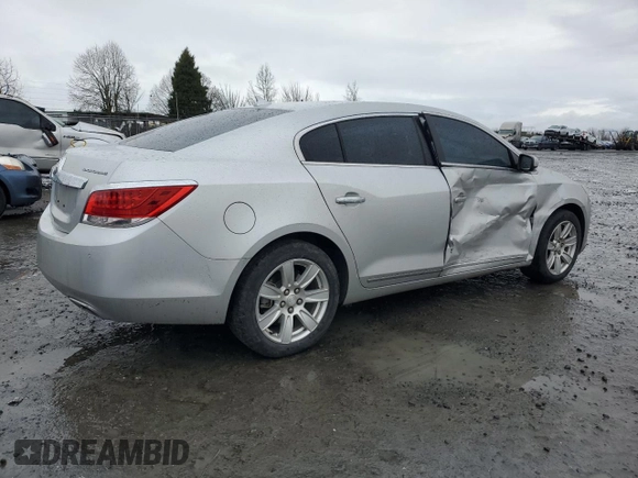 2013 Buick LaCrosse Leather with VIN 1G4GC5E38DF157344, listed as a Copart auction lot 45182585 with 51,498 mi miles and Salvage Title. Bid and sale history available at carsss.com. Image 3.
