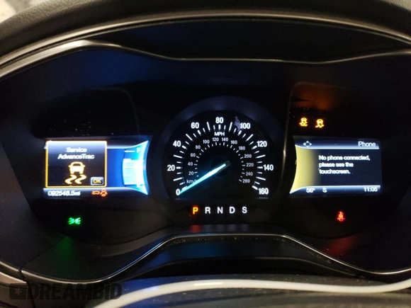 2016 Ford Fusion SE with VIN 3FA6P0H78GR100130, listed as a Copart auction lot 55770175 with 92,548 mi miles and Clean Title. Bid and sale history available at DreamBid. Image 9.